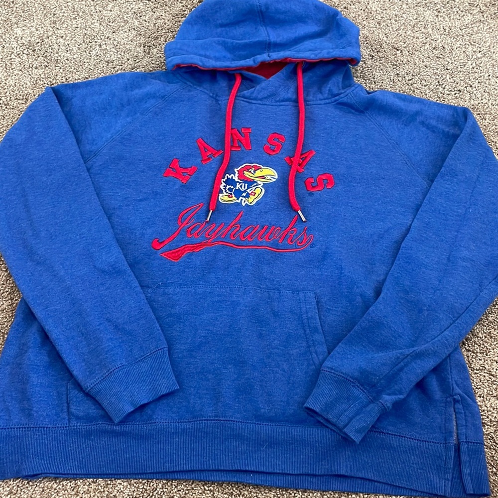 Youth KU hoodie size medium